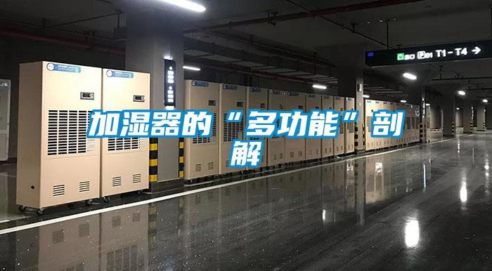 加湿器的“多功能”剖解