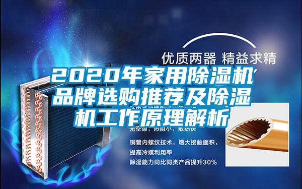 2020年家用除湿机品牌选购推荐及除湿机工作原理解析