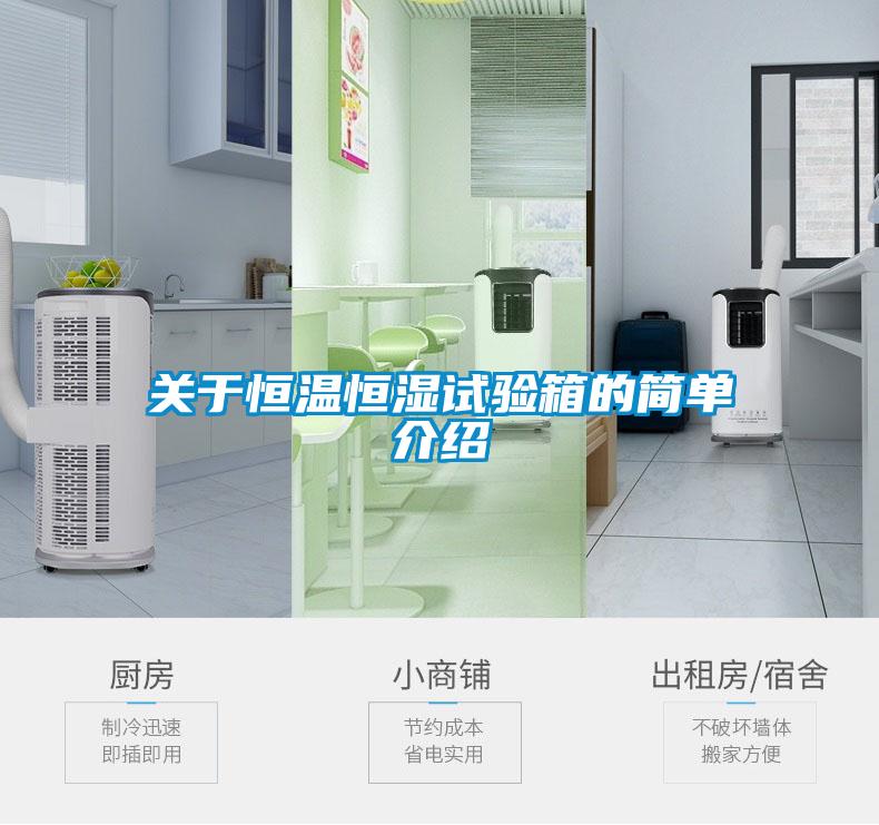 关于恒温恒湿试验箱的简单介绍