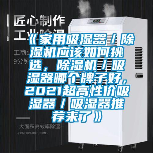 《家用吸湿器／除湿机应该如何挑选，除湿机／吸湿器哪个牌子好，2021超高性价吸湿器／吸湿器推荐来了》
