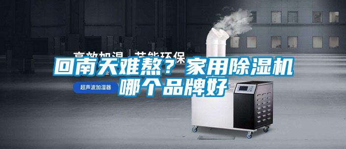 回南天难熬？家用除湿机哪个品牌好