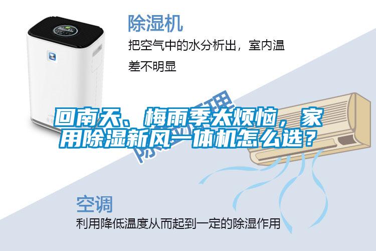 回南天、梅雨季太烦恼，家用除湿新风一体机怎么选？
