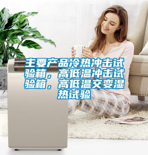 主要产品冷热冲击试验箱，高低温冲击试验箱，高低温交变湿热试验