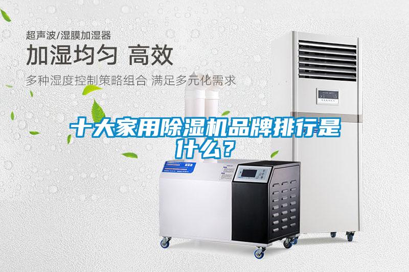 十大家用除湿机品牌排行是什么？