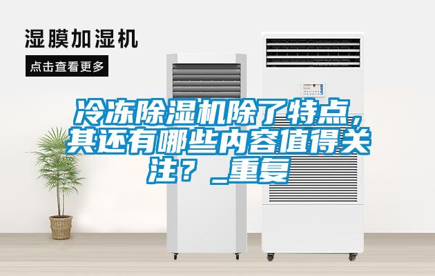 冷冻除湿机除了特点，其还有哪些内容值得关注？_重复