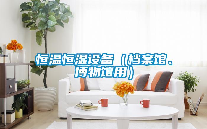恒温恒湿设备（档案馆、博物馆用）