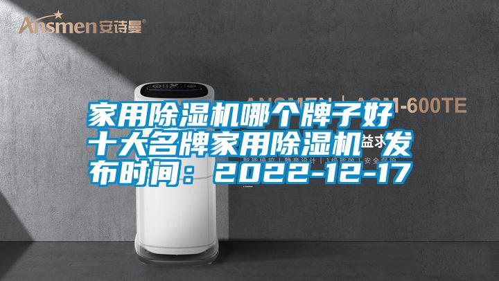 家用除湿机哪个牌子好 十大名牌家用除湿机 发布时间：2022-12-17