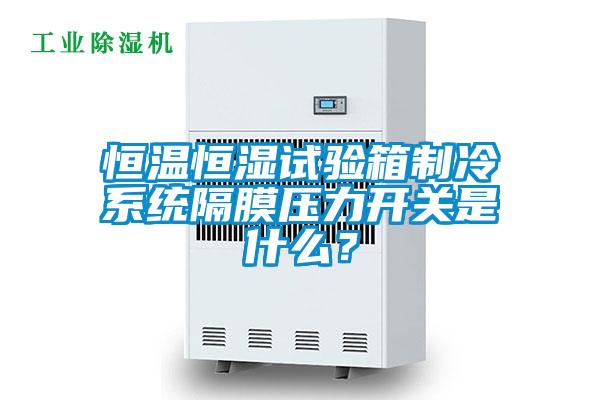 恒温恒湿试验箱制冷系统隔膜压力开关是什么？