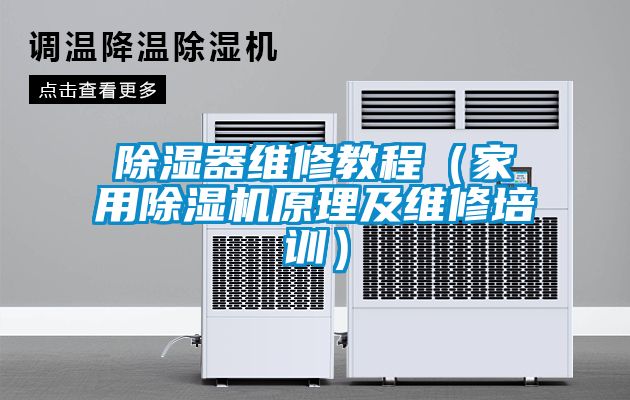 除湿器维修教程（家用除湿机原理及维修培训）