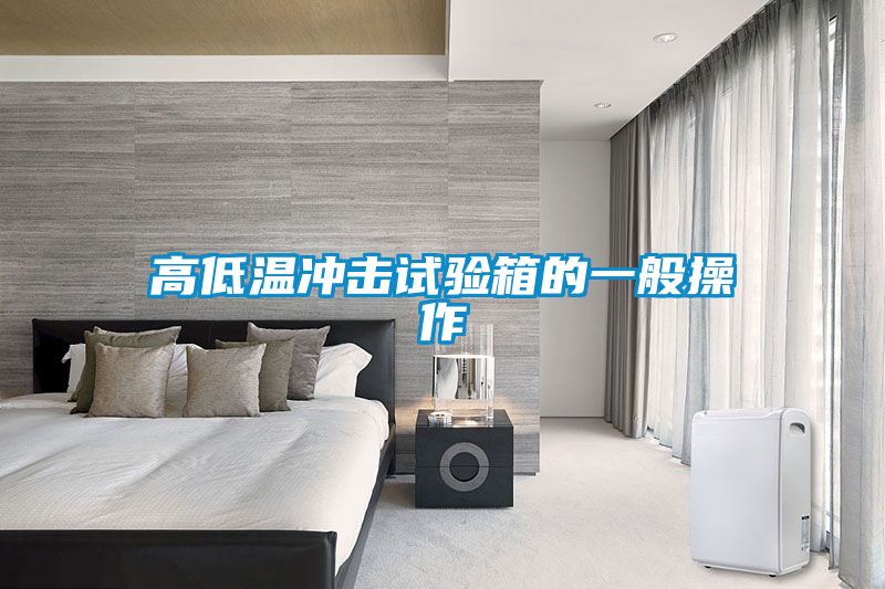 高低温冲击试验箱的一般操作