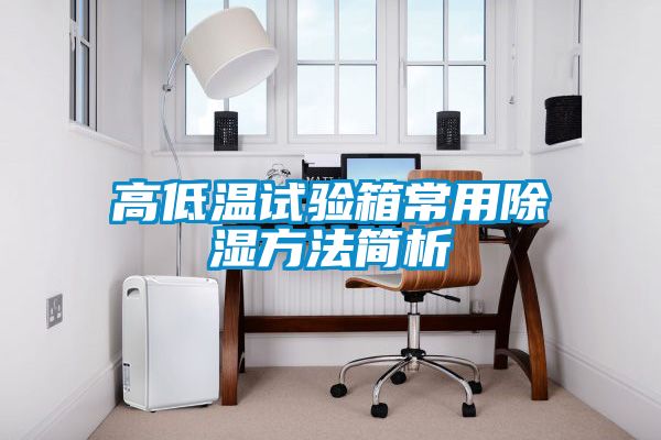 高低温试验箱常用除湿方法简析