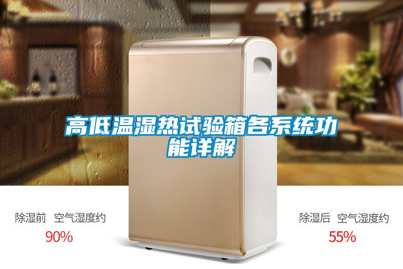 高低温湿热试验箱各系统功能详解