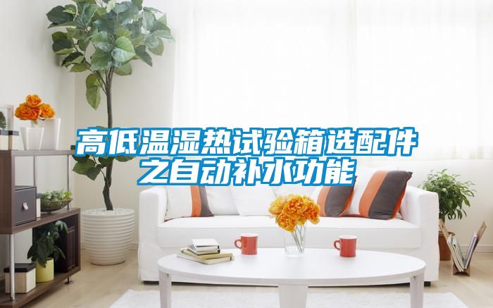 高低温湿热试验箱选配件之自动补水功能